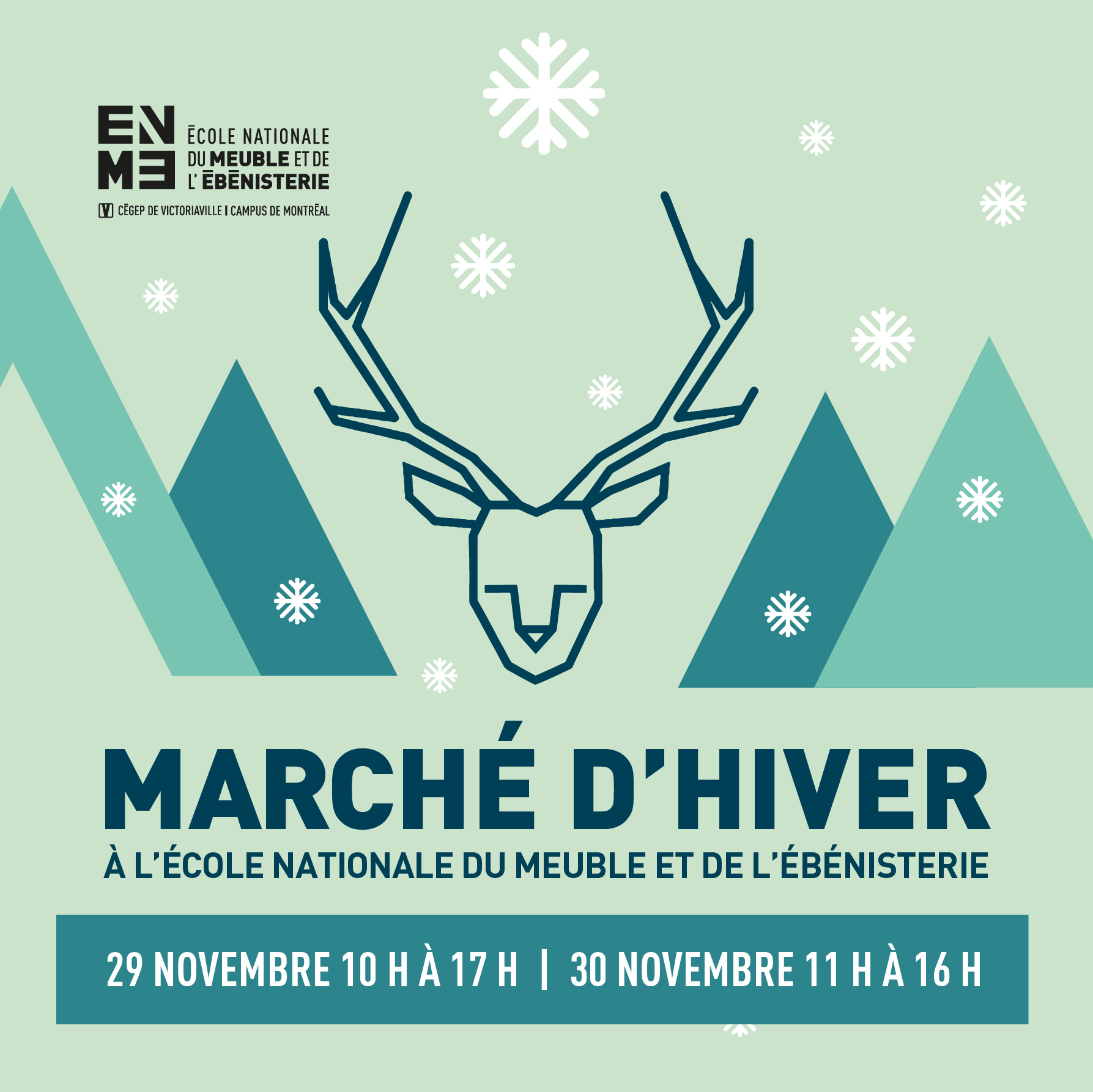 Marché d&rsquo;hiver à l&rsquo;ENME-Montréal