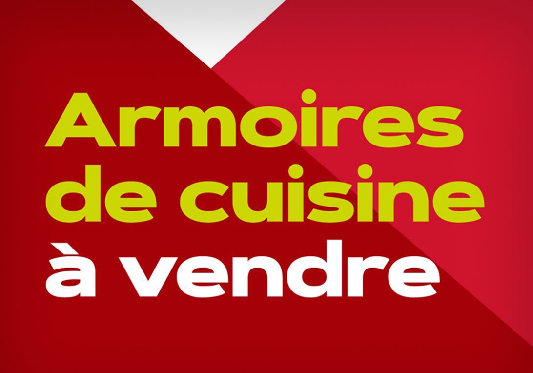 Armoires de cuisine en vente – 50 % de rabais!