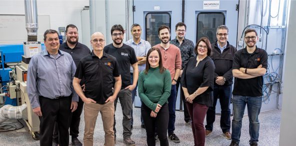 Une partie de l'équipe d'Inovem