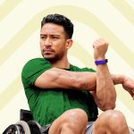 athlète en fauteuil roulant