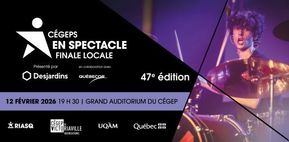 visuel officiel de Cégeps en spectacle finale locale