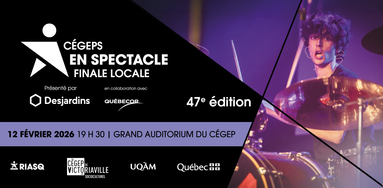 visuel officiel de Cégeps en spectacle finale locale