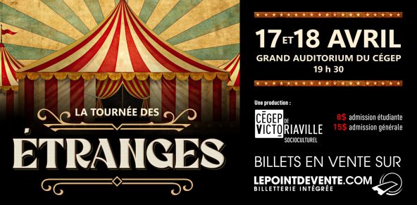 visuel de la comédie musicale La tournée des étranges