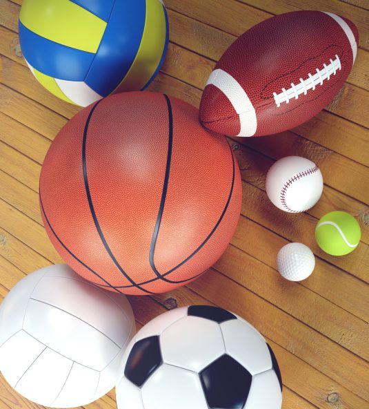 différents ballons de sports