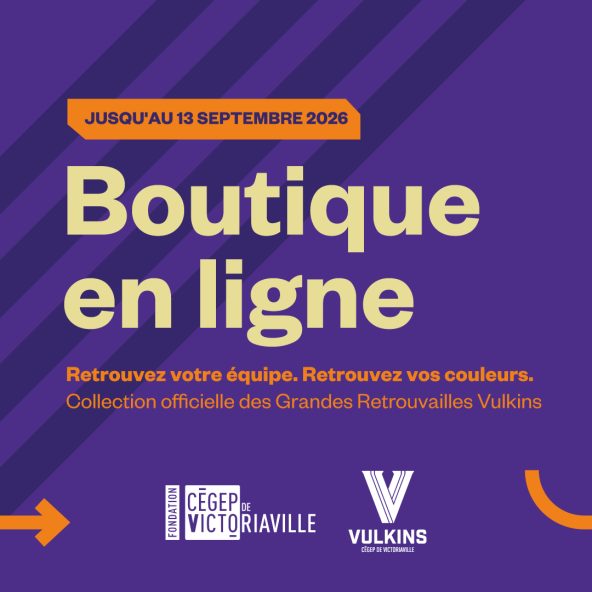 Visuel de la Boutique en ligne jusqu'au 13 septembre 2026. Retrouvez votre équipe, retrouvez vos couleurs. Collection officielle des Grandes Retrouvailles Vulkins.