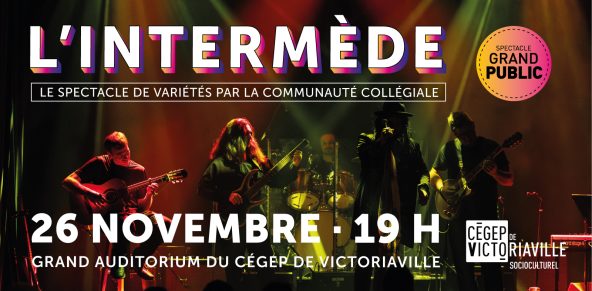 visuel officiel du spectacle L'Intermède ouvert au grand public.