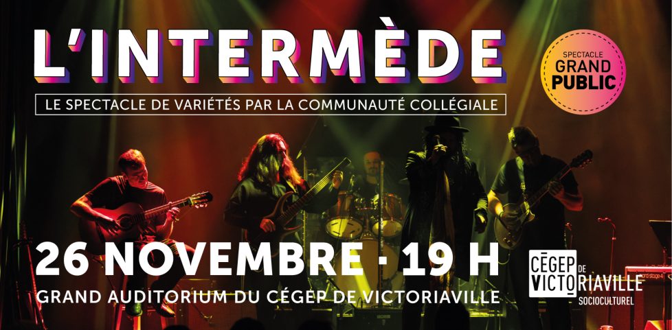 visuel officiel du spectacle L'Intermède ouvert au grand public.